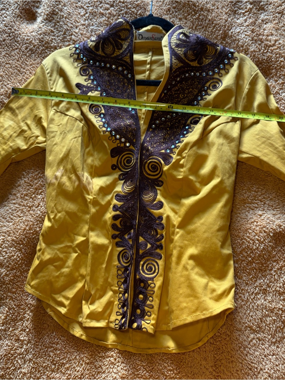 Yellow Embroidered Jacket - Picture 9 of 10